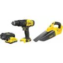 Stanley Juhtmeta t&ouml;&ouml;riistade komplekt SFMCK219D1-QW, 18V, 2Ah, integreeritud LED, p&uuml;stoli k&auml;epide, 50 N&middot;m