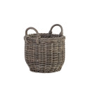 Grozs ar rokturi WICKER D34xH26/34cm, pelēks 35165 Allit