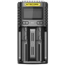 Nitecore Зарядное устройство UMS2 2-слота, 4000mA, 3000mA, ЖК-дисплей, восстановление IMR аккумуляторов