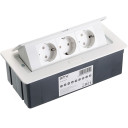 Pistikupesa, laua sisse ehitatav, SOFT; AE-PBSC3GS-10 GTV