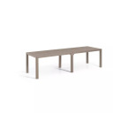 Aia laud Julie Double Table (2 konfiguratsiooni) beež 29210662587 KETER 147,5 x 180 x 74,5cm 295 x 90 x 74,5cm