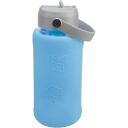 Paladone Ūdens Trauks PP16082MCF, 800ml, stikls/silikons, zils/pelēks, reljefs silikona uzmava, aug&scaron;ējais rokturis