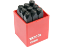 Skaitmenų įspaudimo komplektas, 8mm, (9 vnt.) YT-6855 YATO