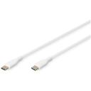 Digitus Silikona savienojuma kabelis AK-300341-020-W, 2 m, 60 W, USB-C uz USB-C, 480 Mbps, tangle-free, 3 A