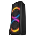 Nešiojamas Bluetooth garsiakalbis 100 W RMS galios su TWS ryšiu FM radiju USB microSD palaikymu ir RGB apšvietimu PS-710 Juodas SV-021696 SVEN