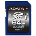 ADATA m&auml;lukaart SDXC 64GB, 64 GB, Klass 10, UHS, Sinine