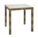 Galds WICKER 73x73xH71cm, kapučīno 13347 Allit