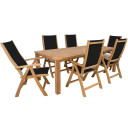 Dārza mēbeļu komplekts BALI ar 6 krēsliem, K136022 HOME4YOU