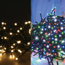 200 LED valguskett, 20m, 2in1 soe valge/v&auml;rviline 20541 Giocoplast