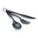 Ēdamrīku komplekts 3 pcs Ring Cutlery Set, Grey