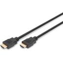 Digitus HDMI kabelis ar Ethernet AK-330107-030-S, 3 m, melns, veidots, 30 AWG