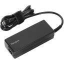Targus strāvas adapteris 100 W USB-C PD APA108EU, 100 W, USB-C kabelis 1.8 m, saderīgs ar USB-C klēpjdatoriem