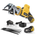 Akumulatora zobenzāģis 12V, 2x2Ah, 5 piederumi, POWX0398 POWERPLUS