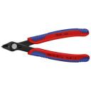 Elektroniskie Super Knips&reg;, Knipex, 78 81 125, precīzi grie&scaron;anas knaibles ar daudzkomponentu rokturiem, 130 mm, cietība 54 HRC