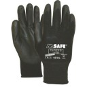 Рабочие перчатки, нейлон с полиуретановым покрытием, PU-Flex B, черные, 8 / M 11408608 M-Safe