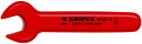 Atvērtā uzgriežņu atslēga 15&deg;, KNIPEX, 98 00 15, hromēta, 80 g, 145 mm