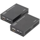 Digitus 4K HDMI pikenduse komplekt DS-55500, 70m, 4K/30Hz, HDBaseT, IR, audio