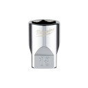 &frac14;&Prime;HROMĒTI UZGRIEŽŅU SKRŪVĒ&Scaron;ANAS UZGAĻI AR ČETRIEM PLAKANIEM&trade; SĀNIEM, 1/4 DRIVE SOCKET - METRIC STANDARD - 13 MM, 4932478321 MILWAUKEE
