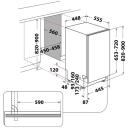 Whirlpool Indaplovė WH6IC11BS7LA0, 44.8 cm, 11 vietų, 9 programos, C klasė, ekranas, juoda