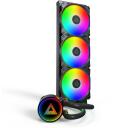 Montech CPU Au&scaron;intuvas LIGHTFLOW ARGB 360 (B), 3 ventiliatoriai, 129.5 m&sup3;/h, 2.39 mmH2O, FDB, 400 mm vamzdžiai