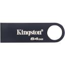 Kingston DataTraveler SE9 G3 KE-U2X64-1AC, 64 GB, USB 3.2 Gen 1, 220 MB/s, 100 MB/s, metalas, tamsiai nikelis