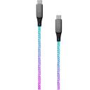 Fixed Laadimiskaabel USB-C/USB-C, FIXDLED-CC-RA, 60W, RGB valgustus, 1.2m