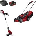 Einhell Akutoituv Rikkumismasin GE-CM 18/30 4326623, 30cm, 18V, 4Ah, 25l, 3 l&otilde;ikek&otilde;rguse positsiooni, harjadeta mootor