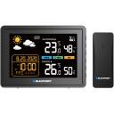 Blaupunkt Meteoroloģiskā stacija WS30BK, 5V, 1200mA, krāsu LCD, pulkstenis, modinātājs, melna, 206g