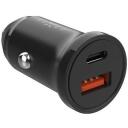 Fixed automa&scaron;īnas strāvas adapteris, FIXCC20N-CU-BK, 5V/3A, 9V/2.22A, 12V/1.67A, 20W, 2x izejas