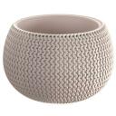 Prosperplast Gėlių vazonas Splofy Bowl 7268200, 110mm, 140mm, apvalus, rudas, plastikas