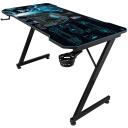 Subsonic Spēļu galds SA5706-B1, 750mm, 1200x600mm, tērauds, PVC, augstuma regulē&scaron;ana, austiņu un krūzes turētājs