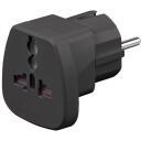Goobay ceļojumu adapteris 94028, 17g, melns, CEE 7/7 - vīrie&scaron;u savienotājs