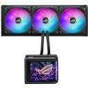 Asus ROG Ryuo IV SLC 360 ARGB procesora &scaron;ķidrās dzesē&scaron;anas risinājums 90RC0151-B0EAY0, 3 ventilatori, 71.44 CFM, 2650 RPM, 39.6 dB