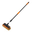 Mazgā&scaron;anas birste ar vārstu SOFT, BRADAS, ESS1943-25, teleskopiskais alumīnija rokturis, garums 150-250cm, 10" platums, iekļauts ūdens plūsmas slēdzis.