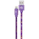 Tellur Graffiti USB uz Lightning kabelis TLL155601, 100cm, 5V/3A, 480Mbps, sintētiskā āda, uzlāde un datu pārsūtī&scaron;ana