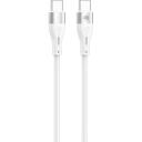 Tellur USB kabelis TLL155501, 100cm, balta, PD līdz 60W, 480Mbps, C tips, ātrā uzlāde