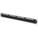 Digitus Patch paneel DN-91524U, 48.2 x 4.4 x 10.9 cm, 24 x RJ45, 7.7 kg, 30N max, must