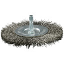 Дисковая щетка 100 мм, 1/4"; HEX гофрированная стальная щетина D-76641 MAKITA