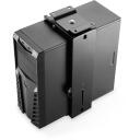 Digitus PC galda stiprinājums DA-90411, 30-51 cm, tērauds, melns, augstuma regulē&scaron;ana, platuma regulē&scaron;ana, 360&deg; rotācija
