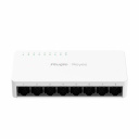 Ruijie Reyee RG-ES08F | 8-Port 10/100 Mbps Unmanaged Network Switch — Sleek White Design