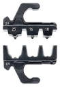 Kompaktā krimpē&scaron;anas uzgaļu komplekts, KNIPEX, 97 39 09, 10.0 / 16.0 / 25.0 mm&sup2;