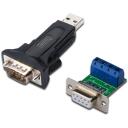 Digitus USB serialiadapter DA-70157, 0.8m, RS-485, FT232RL, must, v&auml;line, kaabeldatud