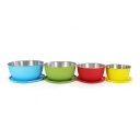 Nerūsējo&scaron;ā tērauda bļotu komplekts ar vāku, Origin Outdoors, R562025, 4 gab. (13-19 cm)