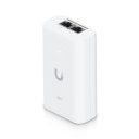 PoE+ maitinimo adapteris 30 W su Gigabit RJ45 duomenų įėjimu + PoE+ i&scaron;ėjimas 48 V DC U PoE+ Baltas Ubiquiti
