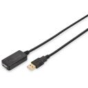 Digitus USB 2.0 pikenduskabel DA-70130-4, 5m, USB A M, USB A F, andmeedastuskiirus kuni 480 Mbps