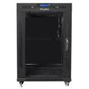Lanberg paigalduskapid 19 15U 600mm, 800kg, klaasuksed, LCD, 4 ventilaatori pesa, 4 vertikaalset riba
