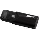 Emtec USB m&auml;lupulk Click Easy B110 ECMMD512GB113, 512 GB, 20 Mb/s, 10 Mb/s, ilma kaaneta, kinnitusaas