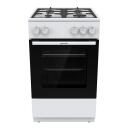 Gorenje Viryklė GG5A10WFFM, 70L, 4 degikliai, balta, 50cm, dujinė orkaitė, grilinimas