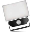 Emos LED prožektor TAMBO ZS2912, 10 W, 1000 lm, IP54, PIR andur, alumiiniumkorpus, neutraalne valge valgus