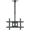 Onkron крепление для телевизора потолочное N2L-B 32-80" 68.2 кг, наклон -15 - 5&deg;, поворот 60&deg;, черный